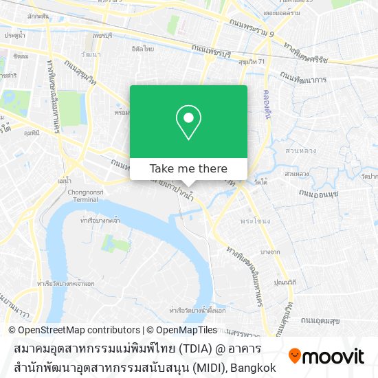 สมาคมอุตสาหกรรมแม่พิมพ์ไทย (TDIA) @ อาคารสำนักพัฒนาอุตสาหกรรมสนับสนุน (MIDI) map