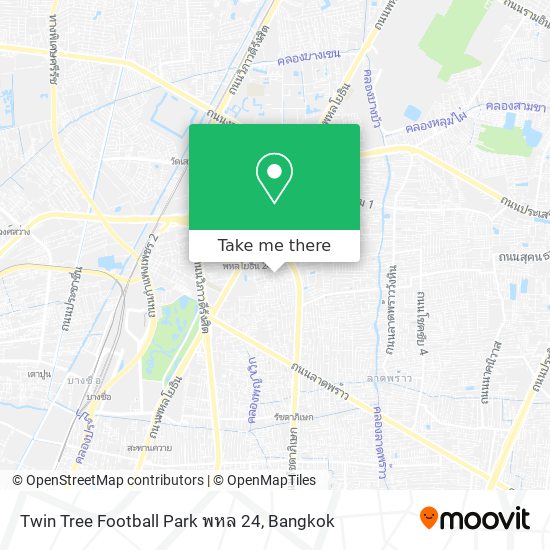 Twin Tree Football Park พหล 24 map