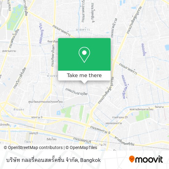 บริษัท กลอรี่คอนสตรั๊คชั่น จำกัด map