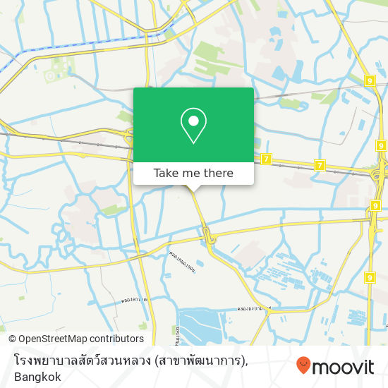 โรงพยาบาลสัตว์สวนหลวง (สาขาพัฒนาการ) map