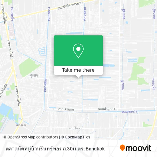 ตลาดนัดหมู่บ้านรินทร์ทอง ถ.30เมตร map