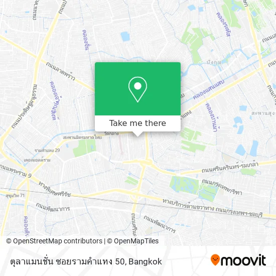 ตุลาแมนชั่น ซอยรามคำแหง 50 map