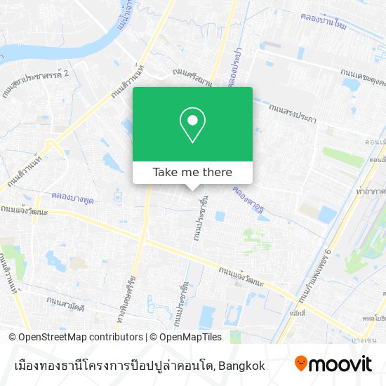 เมืองทองธานีโครงการป๊อปปูล่าคอนโด map