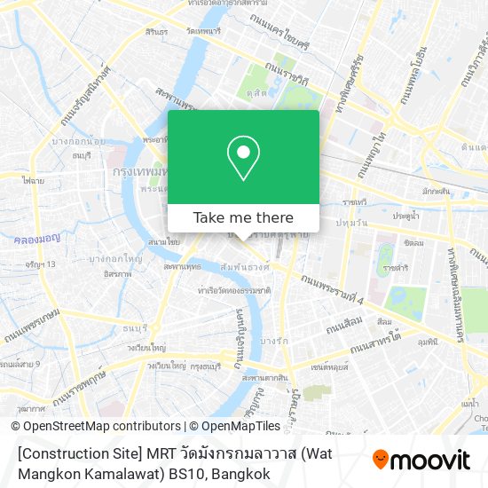 [Construction Site] MRT วัดมังกรกมลาวาส (Wat Mangkon Kamalawat) BS10 map