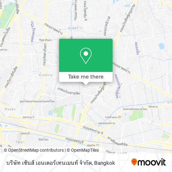 บริษัท เซ้นส์ เอนเตอร์เทนเมนท์ จำกัด map