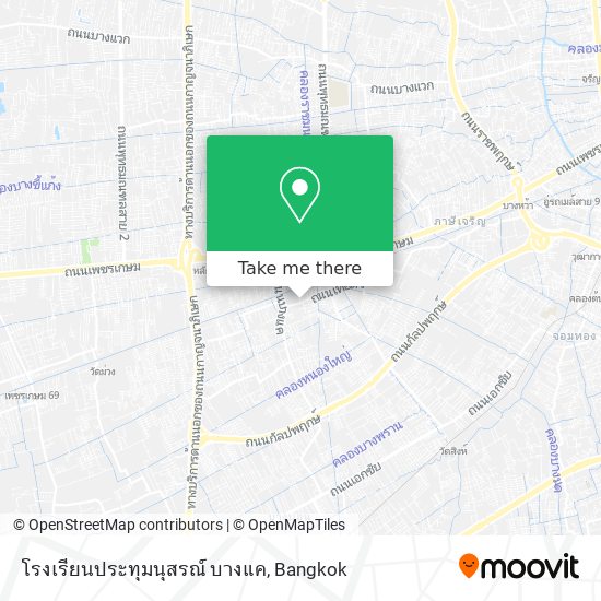 โรงเรียนประทุมนุสรณ์ บางแค map