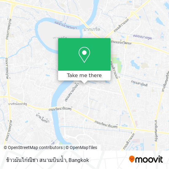 ข้าวมันไก่ณิชา สนามบินน้ำ map