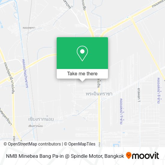 NMB Minebea Bang Pa-in @ Spindle Motor map