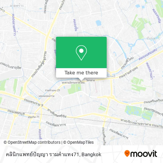 คลินิกแพทย์ปัญญา รามคำแหง71 map