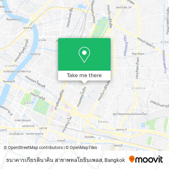 ธนาคารเกียรตินาคิน สาขาพหลโยธินเพลส map