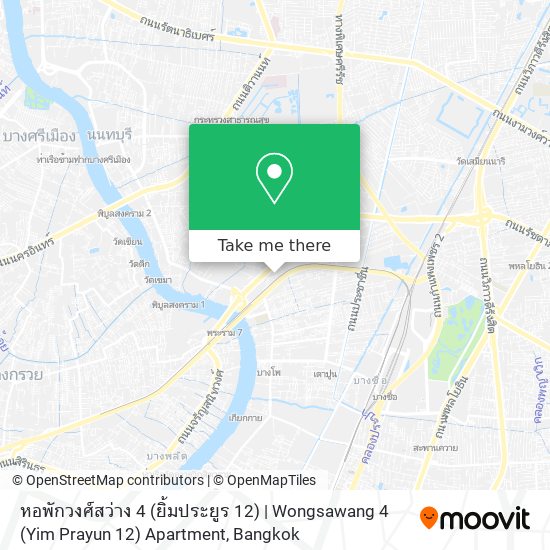 หอพักวงศ์สว่าง 4 (ยิ้มประยูร 12) | Wongsawang 4 (Yim Prayun 12) Apartment map