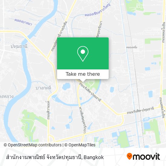 สำนักงานพาณิชย์ จังหวัดปทุมธานี map