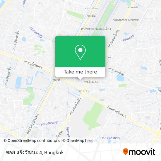 ซอย แจ้งวัฒนะ 4 map