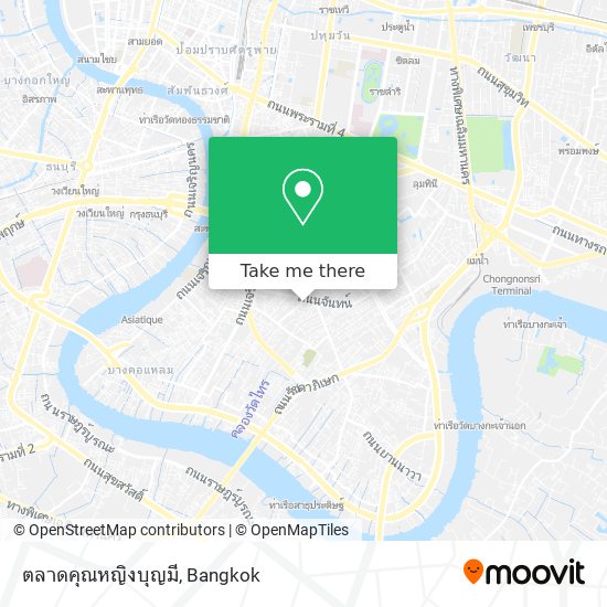 ตลาดคุณหญิงบุญมี map