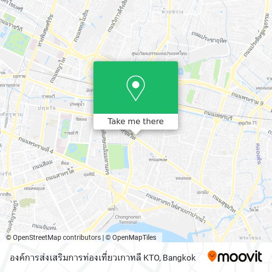 องค์การส่งเสริมการท่องเที่ยวเกาหลี KTO map