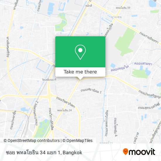 ซอย พหลโยธิน 34 แยก 1 map