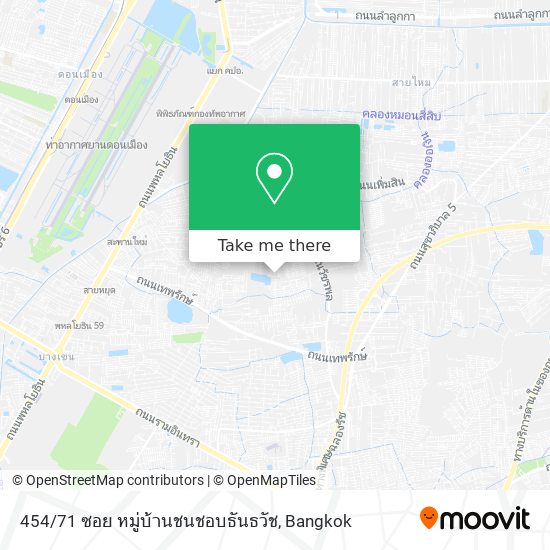 454 / 71 ซอย หมู่บ้านชนชอบธันธวัช map