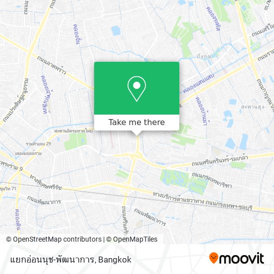 แยกอ่อนนุช-พัฒนาการ map