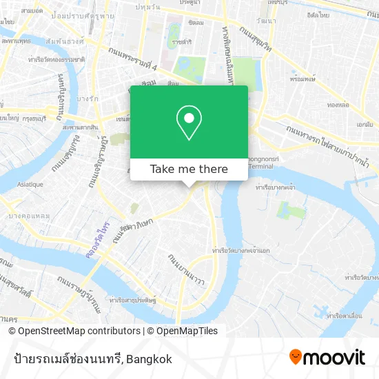 ป้ายรถเมล์ช่องนนทรี map