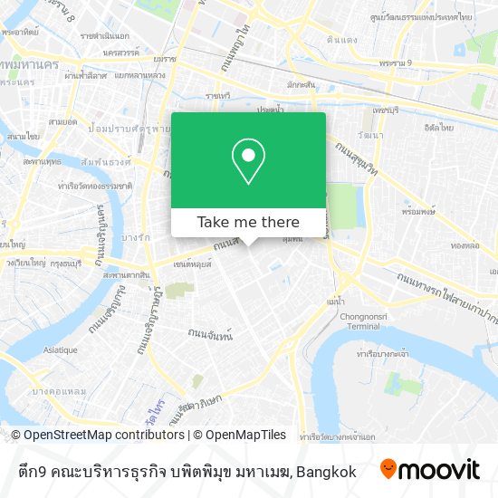 ตึก9 คณะบริหารธุรกิจ บพิตพิมุข มหาเมฆ map