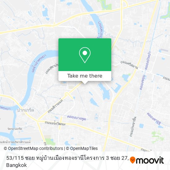 53 / 115 ซอย หมู่บ้านเมืองทองธานีโครงการ 3 ซอย 27 map