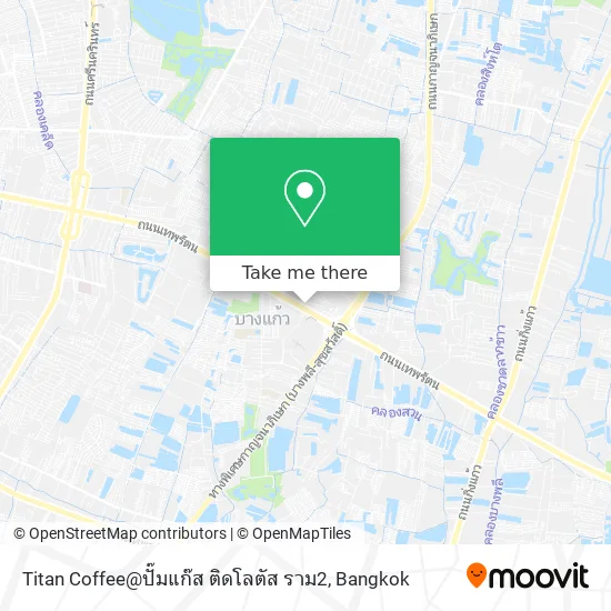 Titan Coffee@ปั๊มแก๊ส ติดโลตัส ราม2 map