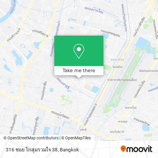 316 ซอย โกสุมรวมใจ 38 map