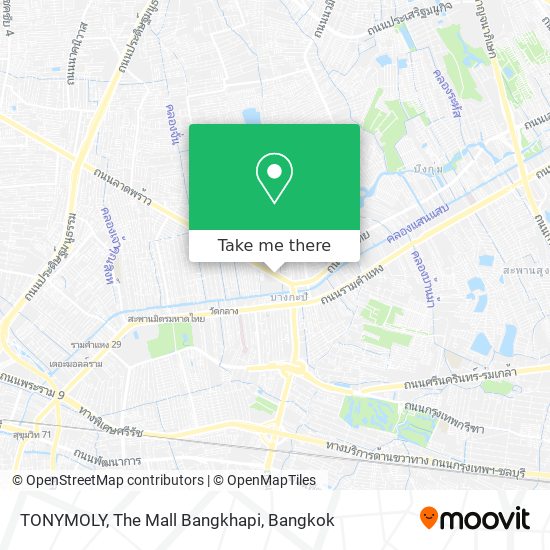 TONYMOLY, The Mall Bangkhapi map
