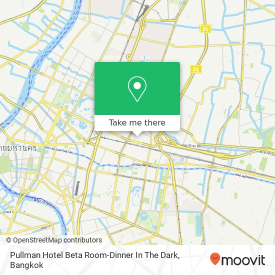 Pullman Hotel Beta Room-Dinner In The Dark map