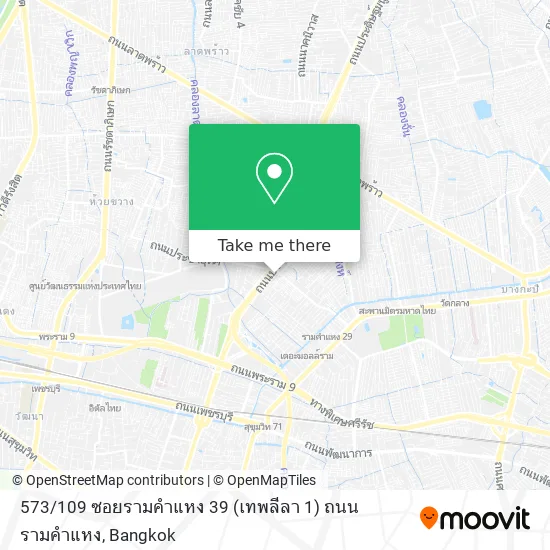 573 / 109 ซอยรามคำแหง 39 (เทพลีลา 1) ถนนรามคำแหง map