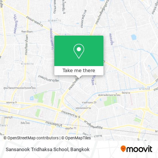 Sansanook Tridhaksa School map