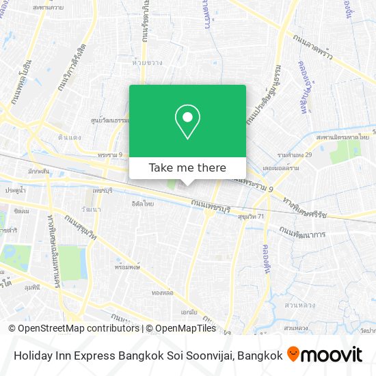 How To Get To Holiday Inn Express Bangkok Soi Soonvijai In ห วยขวาง By Bus Metro Or Train Moovit