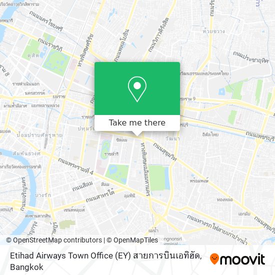 Etihad Airways Town Office (EY) สายการบินเอทิฮัด map