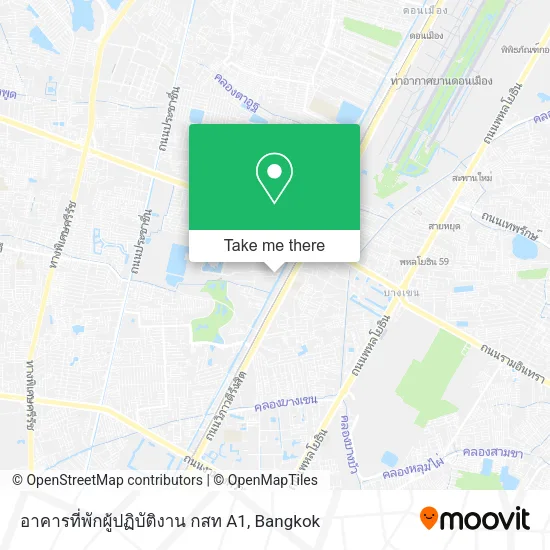 อาคารที่พักผู้ปฏิบัติงาน กสท A1 map