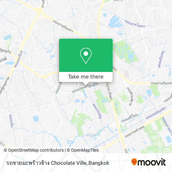 รถขายมะพร้าวข้าง Chocolate Ville map