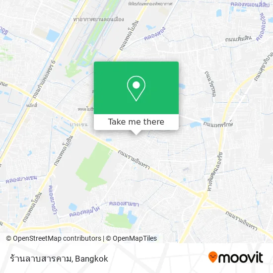 ร้านลาบสารคาม map