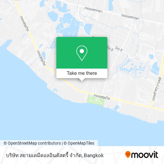 บริษัท สยามเคมีคอลอินดัสตรี้ จำกัด map