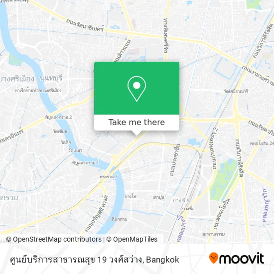 ศูนย์บริการสาธารณสุข 19 วงศ์สว่าง map