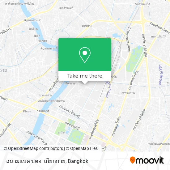 สนามแบด ปตอ. เกียกกาย map