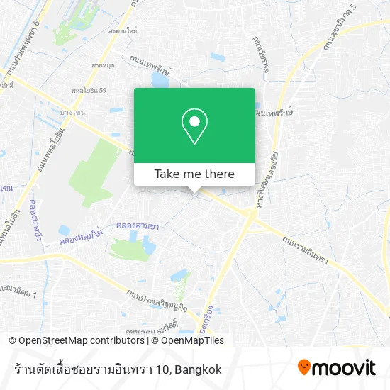 ร้านตัดเสื้อซอยรามอินทรา 10 map