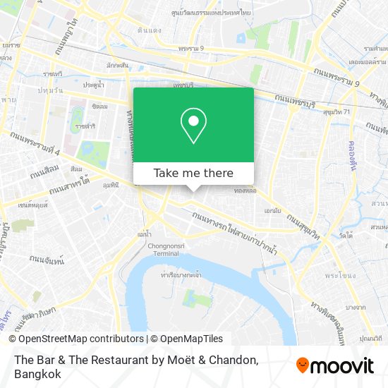 The Bar & The Restaurant by Moët & Chandon map