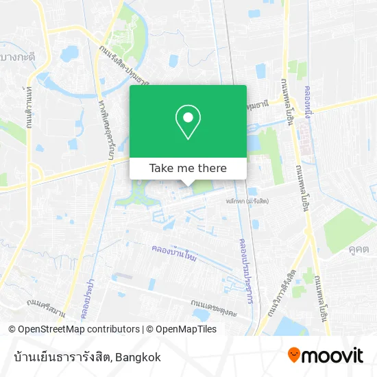 บ้านเย็นธารารังสิต map