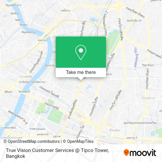 True Vision Customer Services @ Tipco Tower map