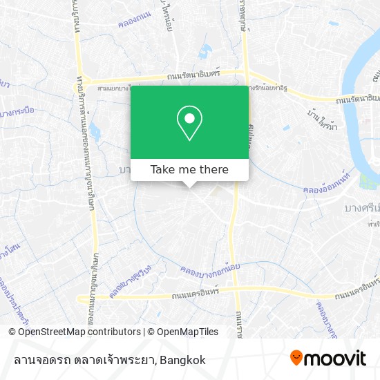 ลานจอดรถ ตลาดเจ้าพระยา map