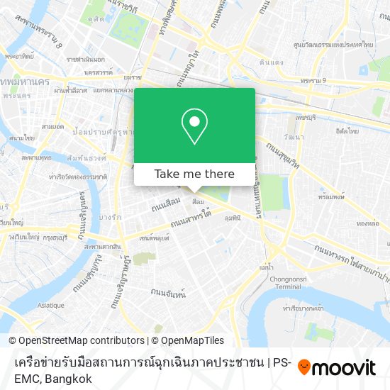 เครือข่ายรับมือสถานการณ์ฉุกเฉินภาคประชาชน | PS-EMC map