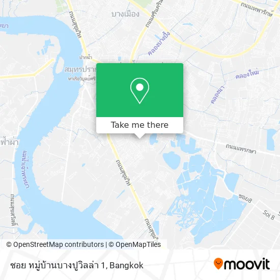 ซอย หมู่บ้านบางปูวิลล่า 1 map