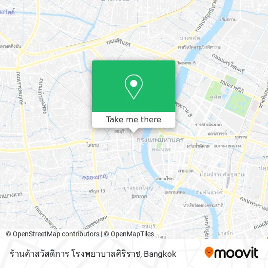 ร้านค้าสวัสดิการ โรงพยาบาลศิริราช map