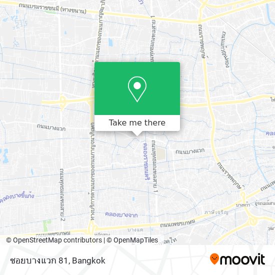 ซอยบางแวก 81 map