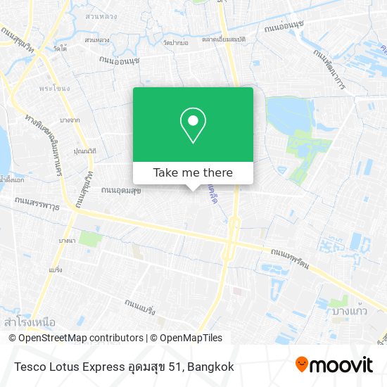 Tesco Lotus Express อุดมสุข 51 map