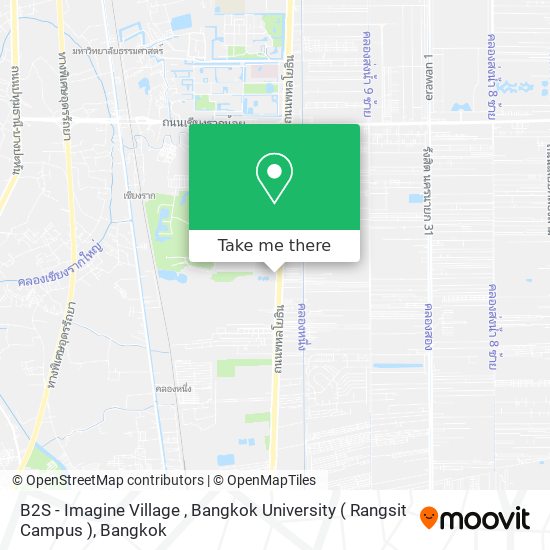 B2S - Imagine Village , Bangkok University ( Rangsit Campus ) map